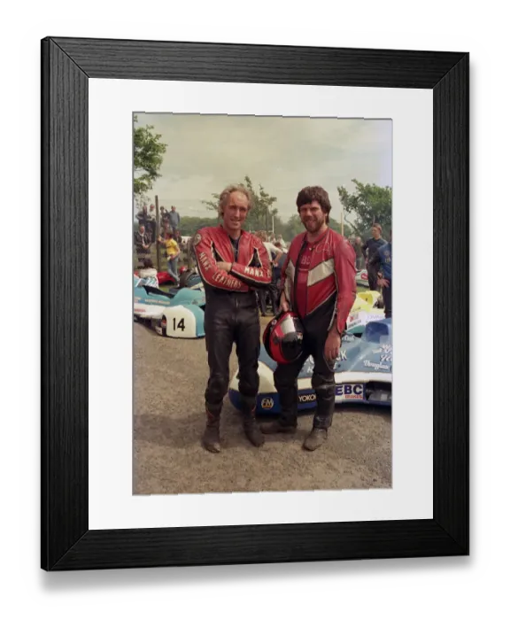 Framed Print : Artie Oates & Edda Oates 1987 Sidecar TT Framed Print : Artie Oates & Edda Oates 1987 Sidecar TT
