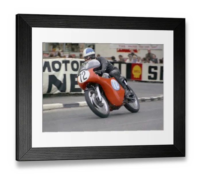 Framed Print : Malcolm Bailey (AJS) 1968 Junior Manx Grand Prix Framed Print : Malcolm Bailey (AJS) 1968 Junior Manx Grand Prix