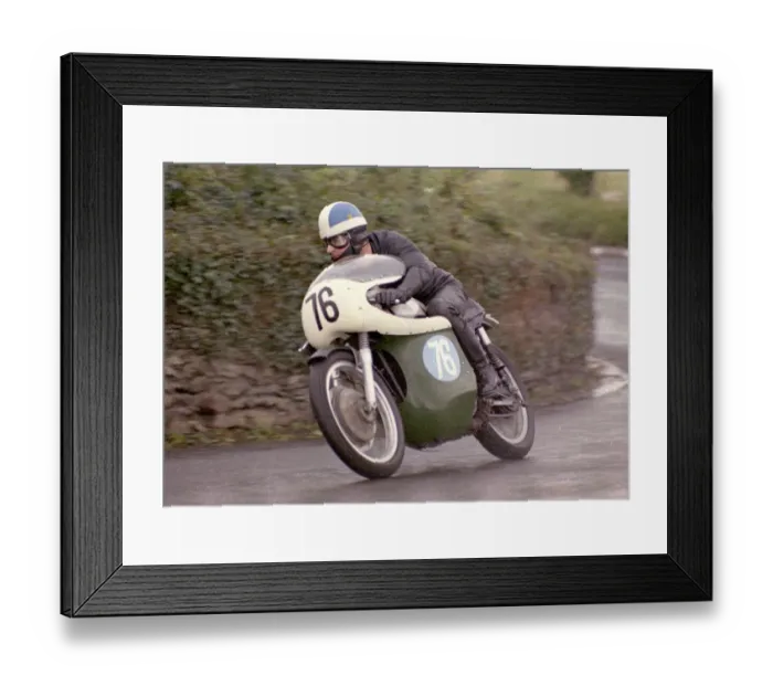 Framed Print : Malcolm Bailey (AJS) 1967 Junior Manx Grand Prix Framed Print : Malcolm Bailey (AJS) 1967 Junior Manx Grand Prix