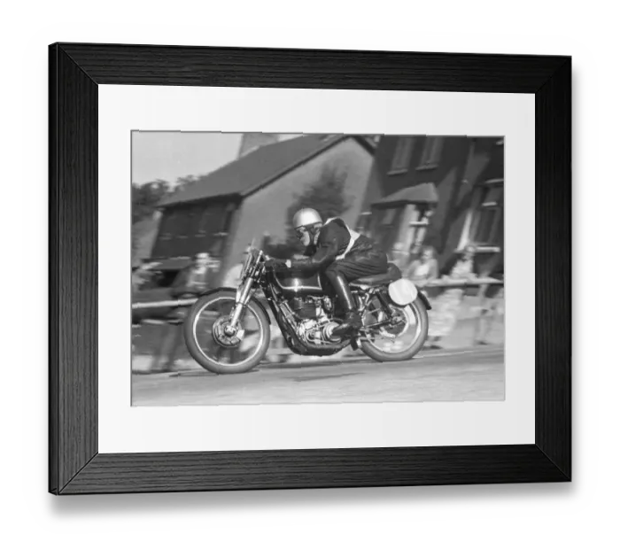 Framed Print : Herbert Bent (AJS) 1957 Junior Manx Grand Prix Framed Print : Herbert Bent (AJS) 1957 Junior Manx Grand Prix