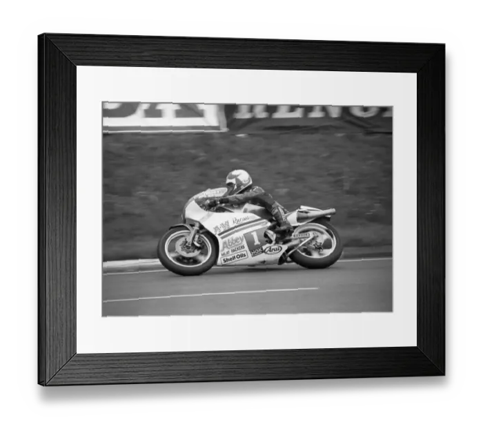 Framed Print : Brian Reid (EMC) 1985 Junior 250 TT Framed Print : Brian Reid (EMC) 1985 Junior 250 TT