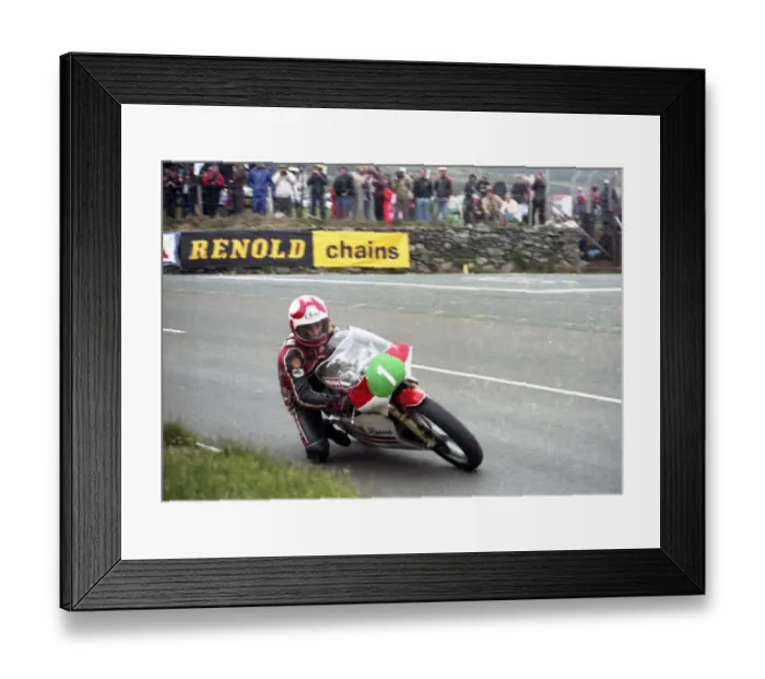 Framed Print : Brian Reid (EMC) 1985 Junior 250 TT Framed Print : Brian Reid (EMC) 1985 Junior 250 TT