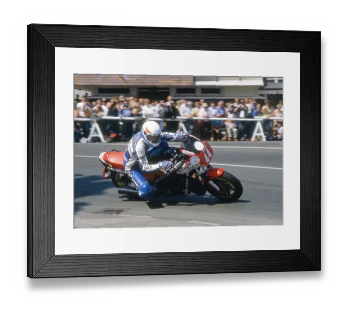 Framed Print : Mark Salle (Honda) 1984 Production 750 TT Framed Print : Mark Salle (Honda) 1984 Production 750 TT