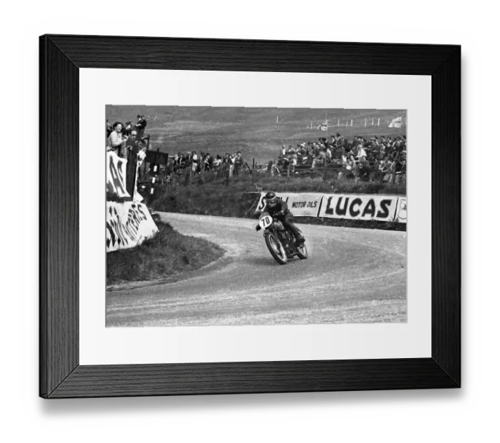 Framed Print : Charlie Salt (Velocette) 1951 Junior TT Framed Print : Charlie Salt (Velocette) 1951 Junior TT