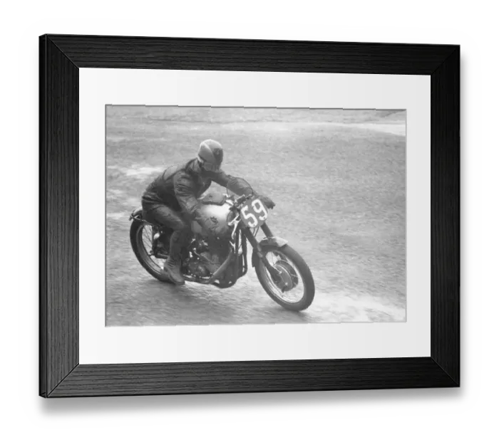 Framed Print : Charlie Salt (BSA) 1955 Senior TT Framed Print : Charlie Salt (BSA) 1955 Senior TT