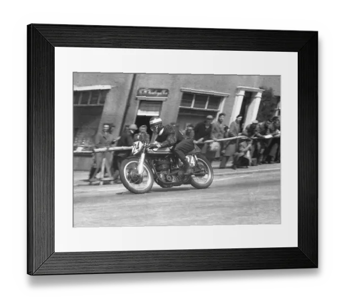 Framed Print : George Salt (Norton) 1956 Senior TT Framed Print : George Salt (Norton) 1956 Senior TT