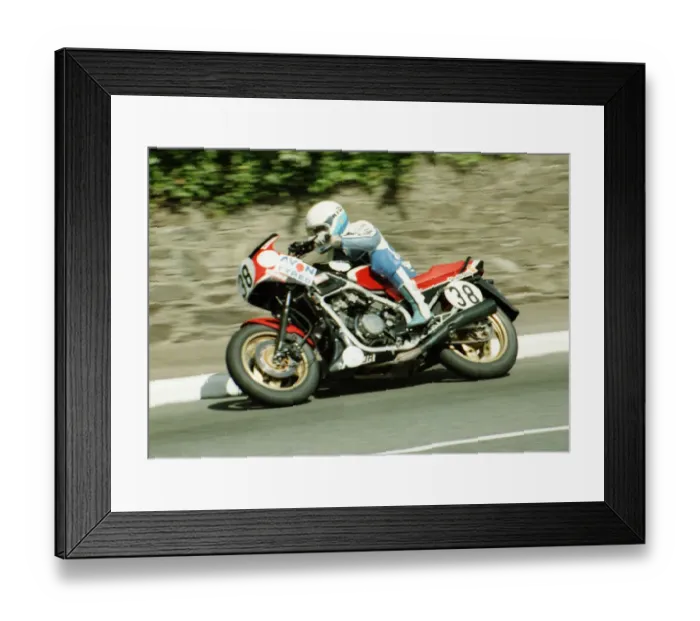 Framed Print : Mark Salle (Honda) 1984 Formula One TT Framed Print : Mark Salle (Honda) 1984 Formula One TT