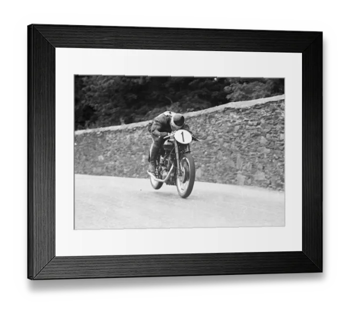 Framed Print : Charlie Salt (Rudge) 1952 Lightweight TT Framed Print : Charlie Salt (Rudge) 1952 Lightweight TT