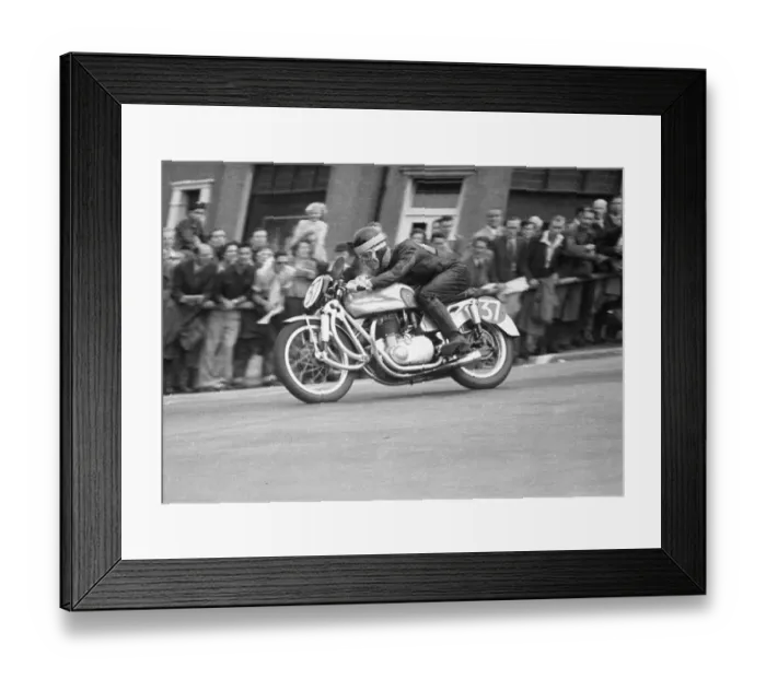 Framed Print : Charlie Salt (BSA) 1952 Senior TT Framed Print : Charlie Salt (BSA) 1952 Senior TT