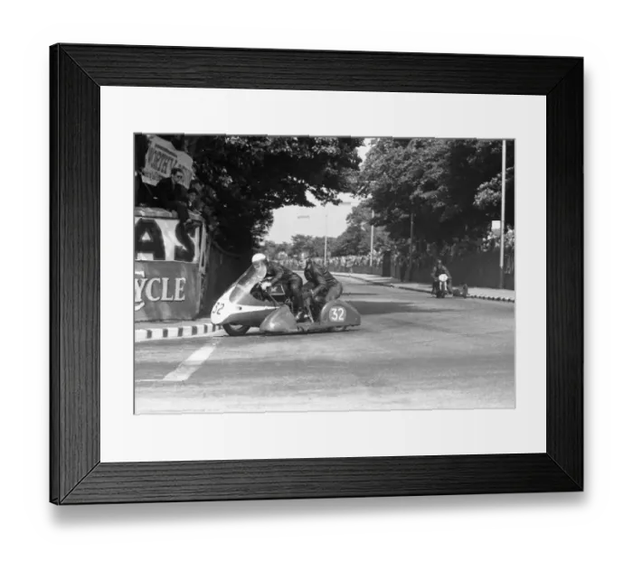 Framed Print : Harry Scholes & B Daniells (Matchless) 1959 Sidecar TT Framed Print : Harry Scholes & B Daniells (Matchless) 1959 Sidecar TT