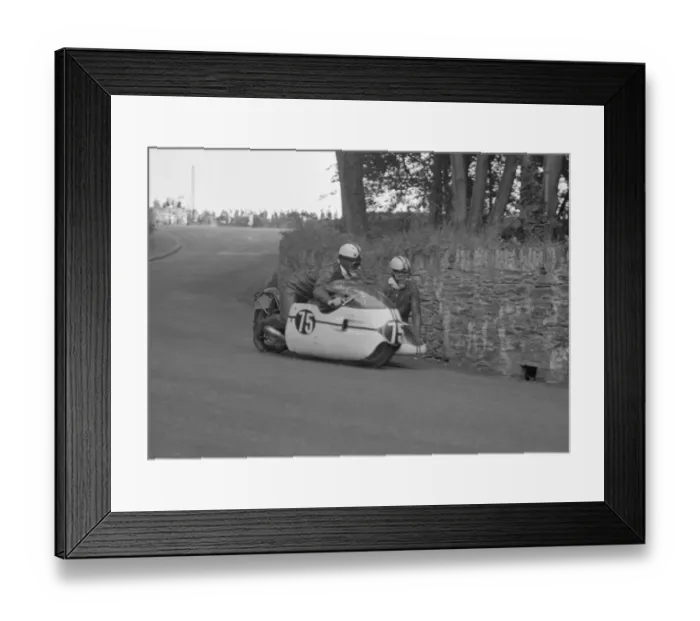 Framed Print : Alan Sansum & R A King (Triumph) 1966 Sidecar TT Framed Print : Alan Sansum & R A King (Triumph) 1966 Sidecar TT