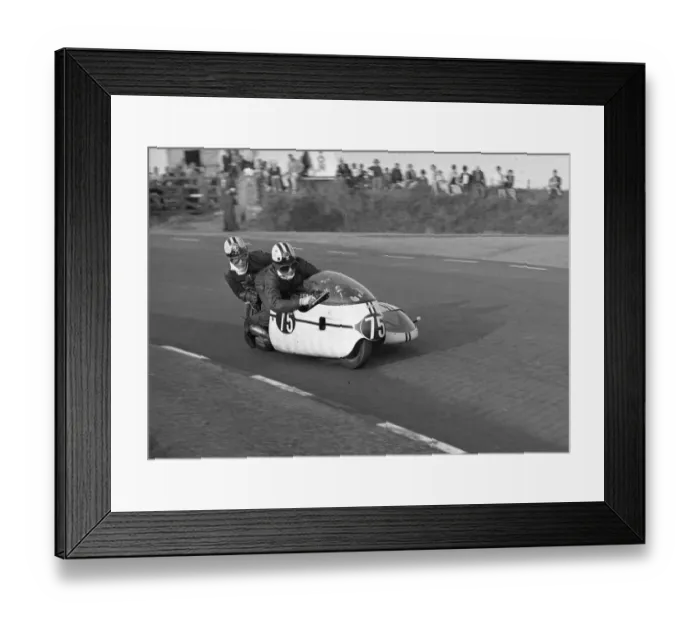 Framed Print : Alan Sansum & R A King (Triumph) 1966 Sidecar TT Framed Print : Alan Sansum & R A King (Triumph) 1966 Sidecar TT