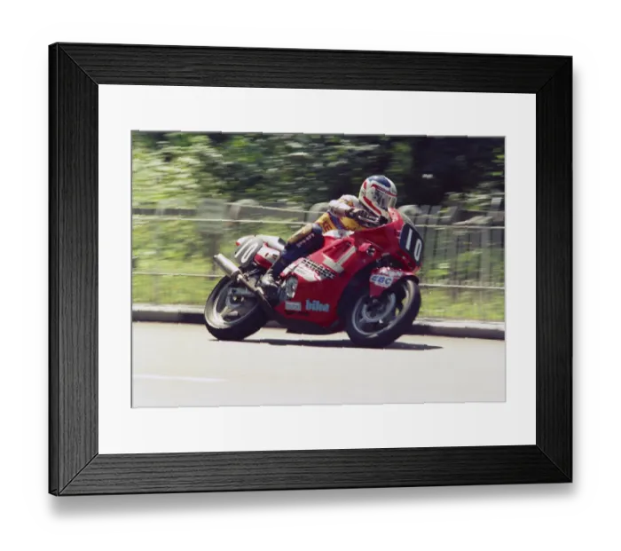 Framed Print : Mike Seward (Honda) 1987 Formula Two TT Framed Print : Mike Seward (Honda) 1987 Formula Two TT