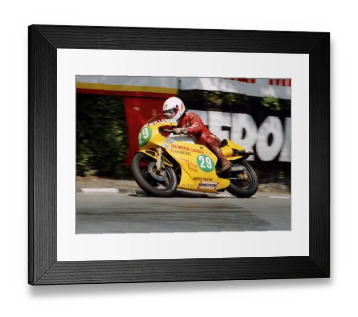 Framed Print : Kenny Shepherd (Yamaha) 1984 Junior TT Framed Print : Kenny Shepherd (Yamaha) 1984 Junior TT