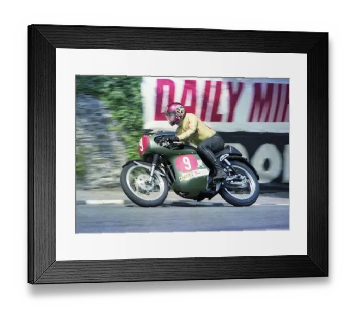 Framed Print : Danny Shimmin (Velocette) 1974 Production TT Framed Print : Danny Shimmin (Velocette) 1974 Production TT