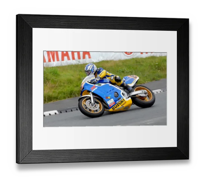 Framed Print : Andy Lovett (Suzuki) 2011 Classic Superbike Manx Grand Prix Framed Print : Andy Lovett (Suzuki) 2011 Classic Superbike Manx Grand Prix