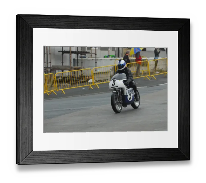Framed Print : Brian Eastham (Triumph) 2012 VMCC Parade Lap Framed Print : Brian Eastham (Triumph) 2012 VMCC Parade Lap