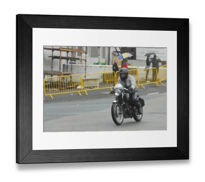 Framed Print : Dave Downer (Velocette) 2012 VMCC Parade Lap Framed Print : Dave Downer (Velocette) 2012 VMCC Parade Lap