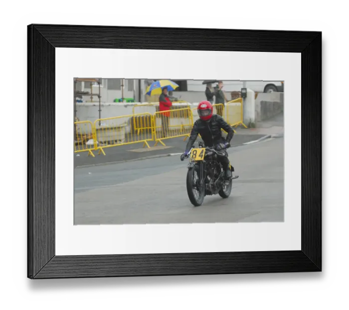 Framed Print : Peter Hindley (AJS) 2012 VMCC Parade Lap Framed Print : Peter Hindley (AJS) 2012 VMCC Parade Lap