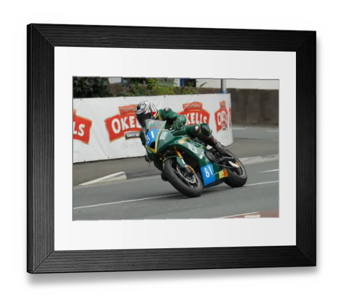 Framed Print : Niklas Pfeiffer (Triumph) 2012 Junior Manx Grand Prix Framed Print : Niklas Pfeiffer (Triumph) 2012 Junior Manx Grand Prix