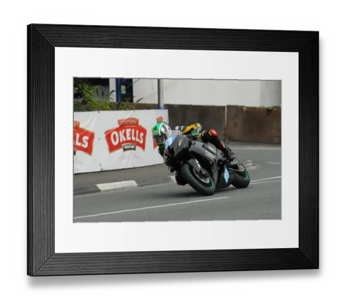 Framed Print : Andrew Dudgeon (Kawasaki) 2012 Junior Manx Grand Prix Framed Print : Andrew Dudgeon (Kawasaki) 2012 Junior Manx Grand Prix