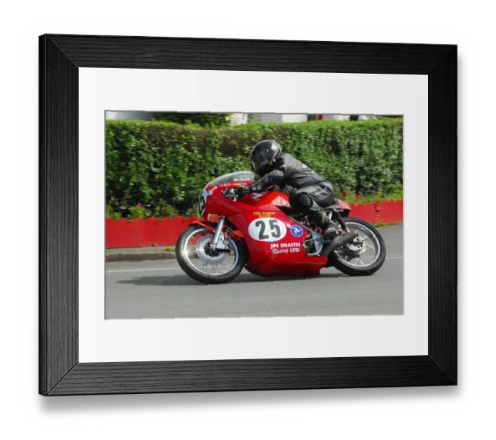 Framed Print : Jim Snaith (Drixton Honda) 2012 Junior Classic Manx Grand Prix