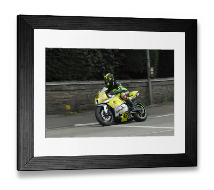 Framed Print : Bjorn Gunnarsson (Honda) 2012 Senior Manx Grand Prix