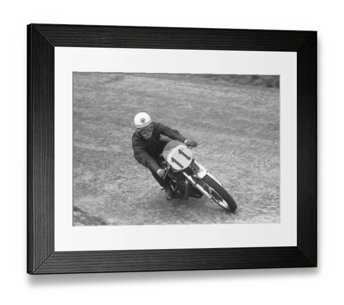 Framed Print : Bill Smith (Velocette) 1957 Lightweight TT Framed Print : Bill Smith (Velocette) 1957 Lightweight TT