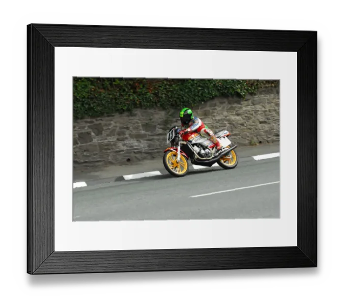 Framed Print : Ian Morris (Yamaha) 2013 Manx Grand Prix Parade Framed Print : Ian Morris (Yamaha) 2013 Manx Grand Prix Parade
