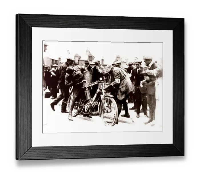 Framed Print : Tim Wood (Scott) 1913 Senior TT Framed Print : Tim Wood (Scott) 1913 Senior TT