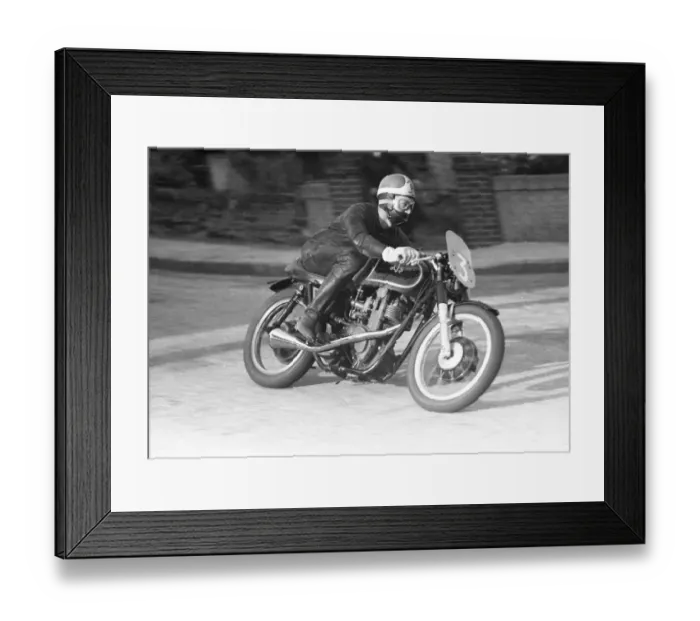 Framed Print : Alan Burt (AJS) 1958 Junior TT Framed Print : Alan Burt (AJS) 1958 Junior TT