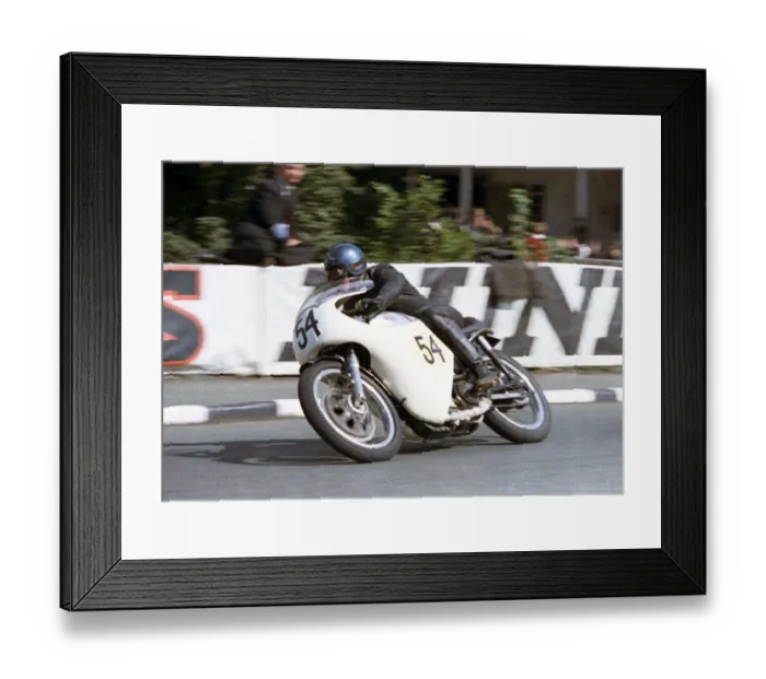 Framed Print : Malcolm Stanton (Norton) 1966 Junior TT Framed Print : Malcolm Stanton (Norton) 1966 Junior TT