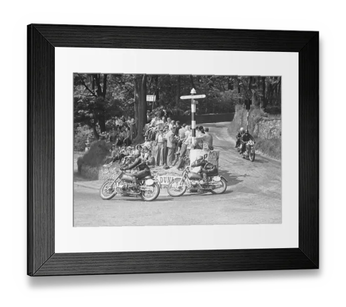 Framed Print : P R Sproat (Douglas) and Stan Cooper (Douglas) 1951 Junior Clubman TT Framed Print : P R Sproat (Douglas) and Stan Cooper (Douglas) 1951 Junior Clubman TT