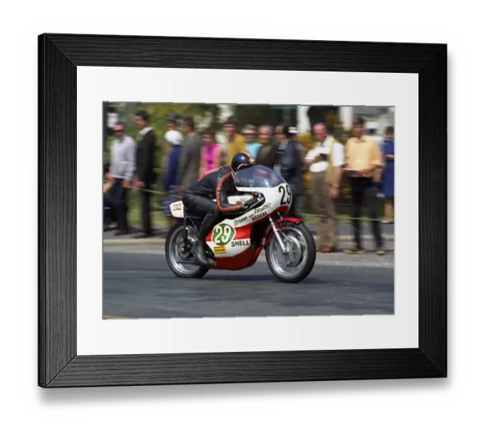 Framed Print : Tony Smith (Yamaha) 1970 Lightweight TT