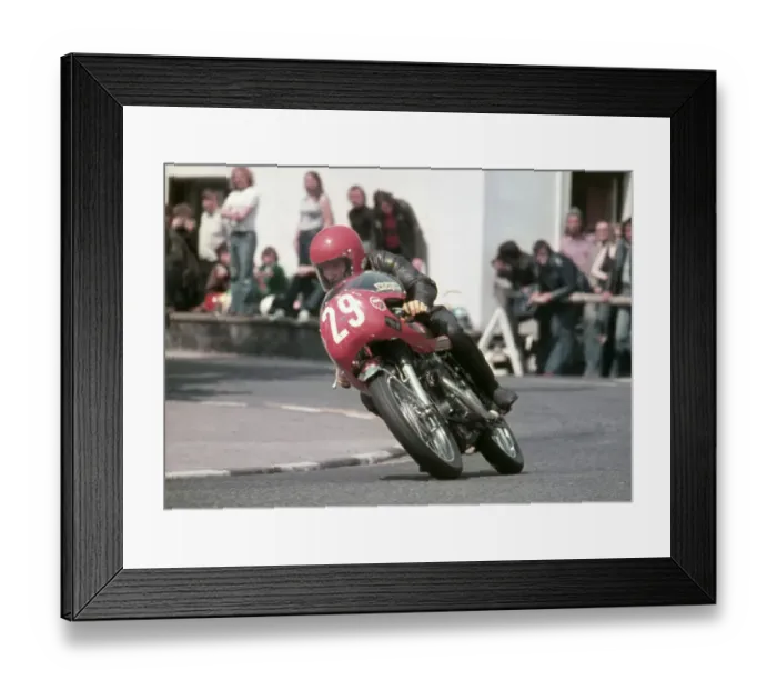 Framed Print : John Stephens (Honda) 1976 Production TT Framed Print : John Stephens (Honda) 1976 Production TT