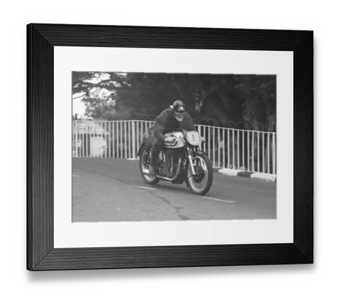 Framed Print : Barry Stormont (Norton) 1953 Junior TT Framed Print : Barry Stormont (Norton) 1953 Junior TT