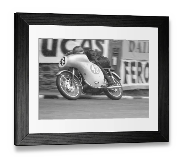 Framed Print : Fred Stevens (Honda) 1961 Lightweight TT