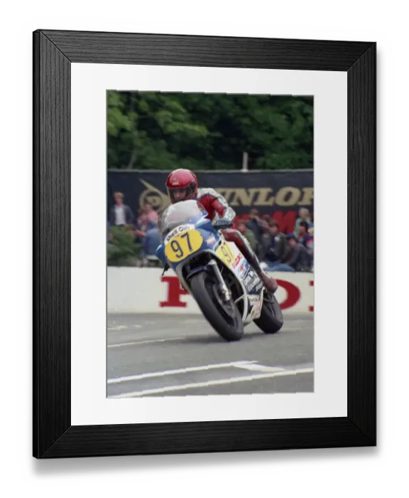 Framed Print : Neil Stothert (Suzuki) 1987 Senior TT Framed Print : Neil Stothert (Suzuki) 1987 Senior TT