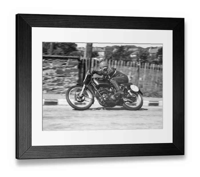 Framed Print : Ken Swallow (AJS) 1952 Junior TT Framed Print : Ken Swallow (AJS) 1952 Junior TT