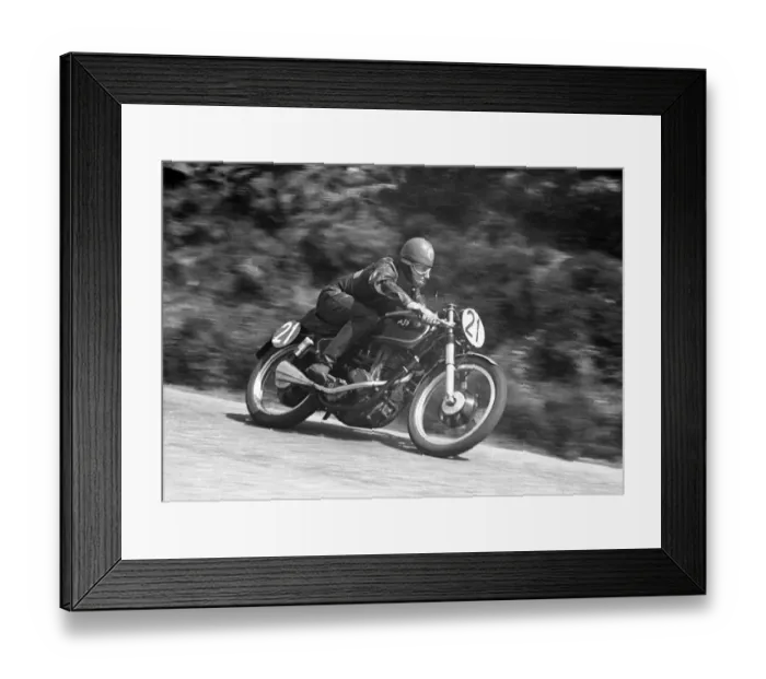Framed Print : Ken Swallow (AJS) 1953 Junior TT Framed Print : Ken Swallow (AJS) 1953 Junior TT