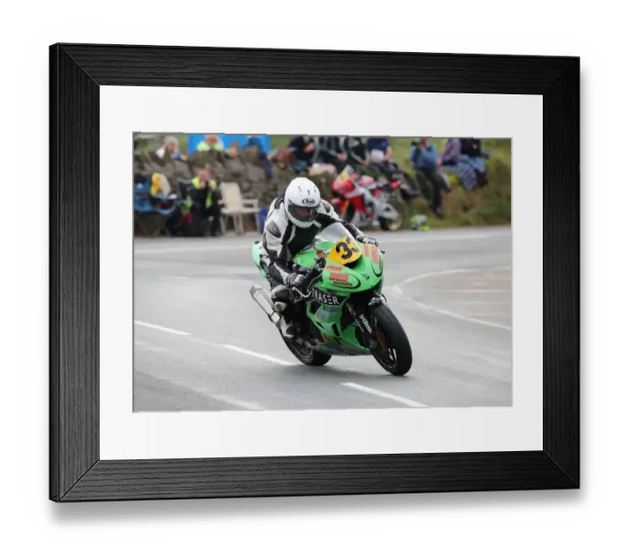 Framed Print : Alan Johnston (Kawasaki) 2019 Southern 100 Framed Print : Alan Johnston (Kawasaki) 2019 Southern 100