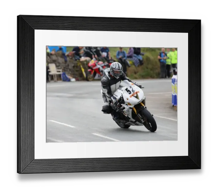 Framed Print : Brian Clark (Triumph) 2019 Southern 100 Framed Print : Brian Clark (Triumph) 2019 Southern 100