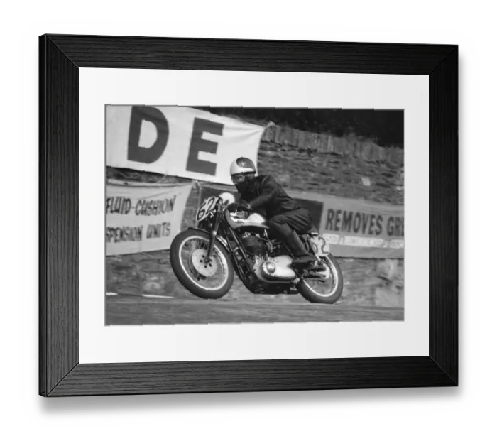 Framed Print : Roy Castle (BSA) 1957 Senior Manx Grand Prix Framed Print : Roy Castle (BSA) 1957 Senior Manx Grand Prix