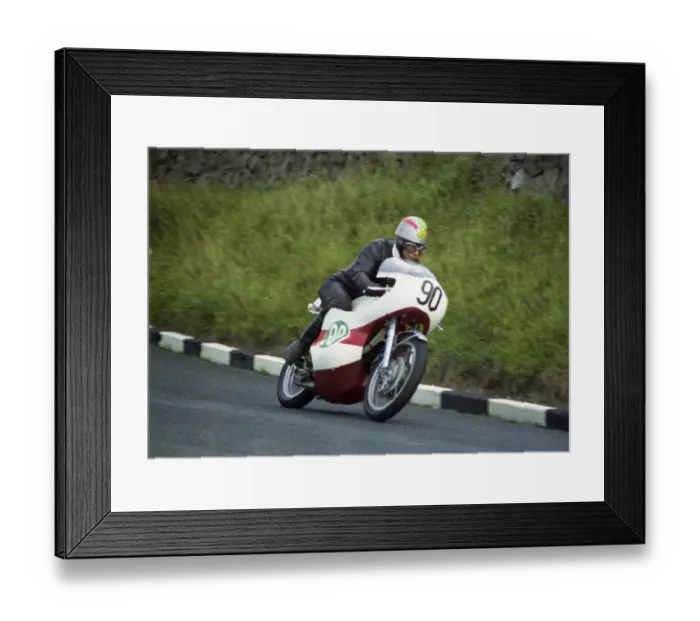 Framed Print : Malcolm Cox (Yamaha) 1970 Lightweight Manx Grand Prix Framed Print : Malcolm Cox (Yamaha) 1970 Lightweight Manx Grand Prix