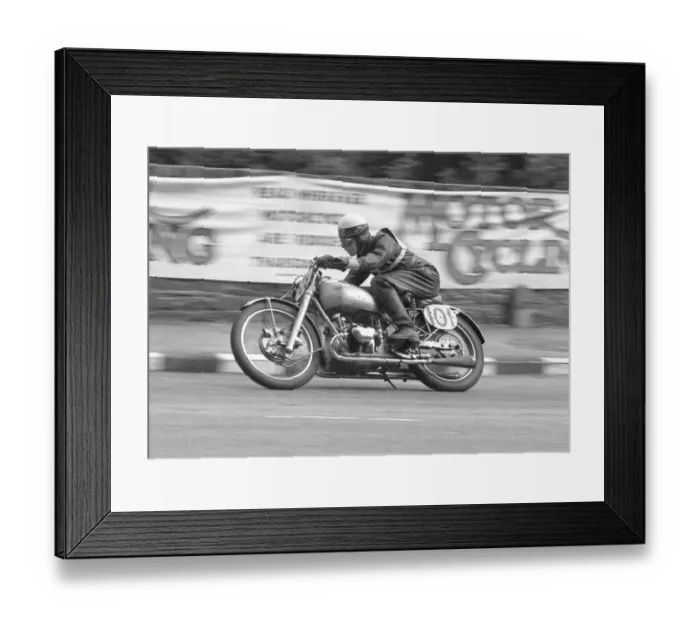 Framed Print : John Clark (Douglas) 1950 Junior Manx Grand Prix Framed Print : John Clark (Douglas) 1950 Junior Manx Grand Prix