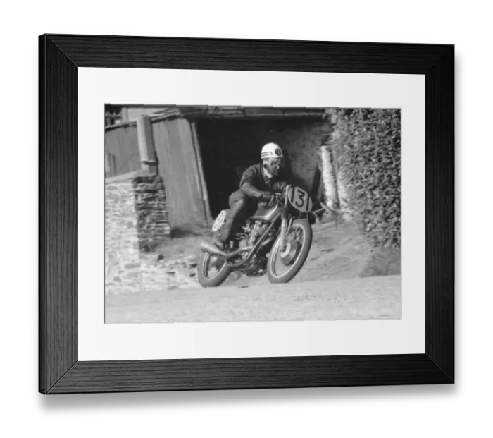 Framed Print : Alf Clarke (AJS) 1958 Junior Newcomers Manx Grand Prix Framed Print : Alf Clarke (AJS) 1958 Junior Newcomers Manx Grand Prix