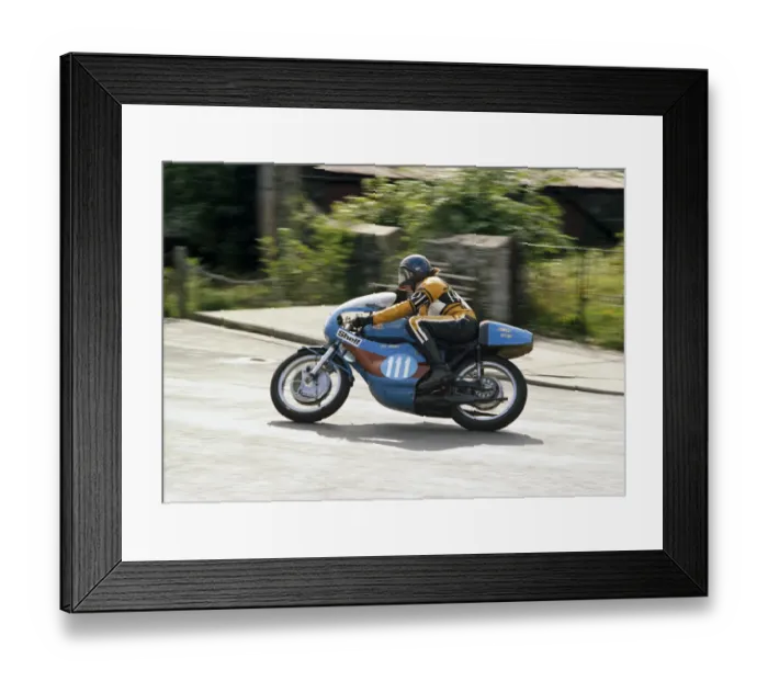 Framed Print : Dave Clarkson (Yamaha) 1974 Junior Manx Grand Prix Framed Print : Dave Clarkson (Yamaha) 1974 Junior Manx Grand Prix