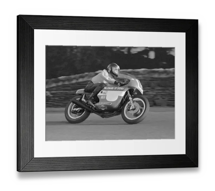 Framed Print : Andy Cooper (Triumph) 1979 Senior Manx Grand Prix