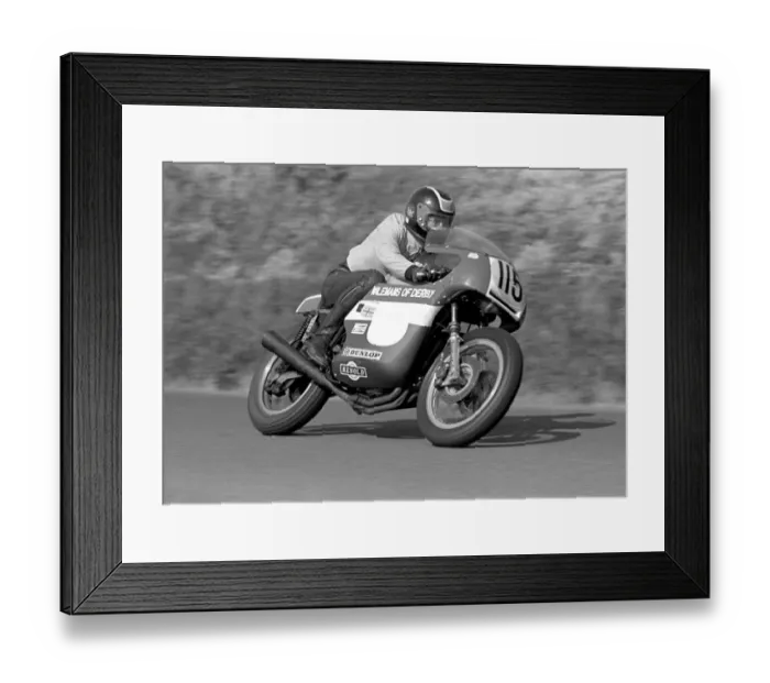 Framed Print : Andy Cooper (Triumph) 1979 Senior Manx Grand Prix
