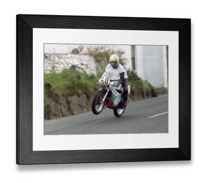 Framed Print : Chas Thomson (Yamaha) 1980 Junior Manx Grand Prix Framed Print : Chas Thomson (Yamaha) 1980 Junior Manx Grand Prix